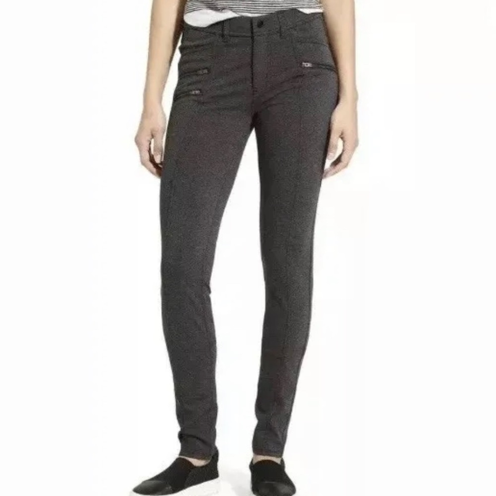 NWT Athleta Grey Ponte Moto Pant sz 6